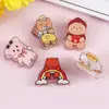 Clipes de Urso Foca Clip para Notas Clip de PP Desenho Animado Fofo Estudante Multifuncional Clip Vertical para Provas Clip de Encaixe Personalizável
