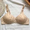 Fabricante de Sujetador Push-Up Cómodo sin Aros de Dos Filas de Broches Delgado Estampado para Ropa Interior Femenina de Comercio Exterior Transfronterizo
