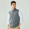 100% lana pura modelo nuevo otoño e invierno hilo Yangzi de hilado fino de 16 cabos chaleco cálido de moda simple con doble cremallera
