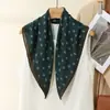 Lenço de Seda com Carruagem Tendência 2025 Novo Estilo Versátil Lenço de Veludo Moda Retrô Algodão Linho Macio Lenço Quadrado