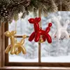 Producto nuevo transfronterizo comercio exterior cachorro de Navidad figura festiva decoración colgante adorno de escritorio de coche accesorio creativo