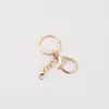 Cadena de cuatro secciones con cierre de mosquetón grande en stock, juego de cuatro piezas de cierres de mosquetón, accesorios para llavero DIY, muñeca hecha a mano, colgantes
