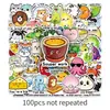 100 pegatinas de recompensa originales para niños con cumplidos en inglés, frases cortas de energía positiva transfronterizas, pegatinas decorativas impermeables