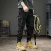 Pantalones Cargo Ami Kaji de Peso Pesado Lavado Retro Marca de Moda para Hombre Primavera y Otoño Tácticos Funcionales Ajustados hasta el Tobillo Casuales de Moda