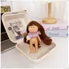Ropa para muñeca de papa 14cm ropa para muñeca mini falda capucha chaleco overol bufanda sombrero