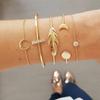 Europa y Estados Unidos pulsera de cadena simple nueva transfronteriza moda pulsera combinada joyería hueca combinación viento apilado venta al por mayor