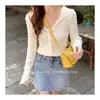 Cárdigan de punto corto con capucha de diseñador Zhenzhen para mujer, nuevo estilo primavera 2026, chaqueta suéter fina rosa
