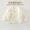 Conjunto acolchoado de duas peças para bebê para outono e inverno, espesso e quente, macacão sem costura, conjunto de duas peças A-grade para recém-nascido, quente