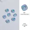 CL15 bolsa nueva de material para arte de uñas Mariposa Mágica Aurora luna k9 cuadrado gordo hielo de agua luna caja del tesoro decoraciones de uñas
