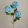 Flores Artificiais Azuis para Casamento Flores Falsas de Teto Decoração de Casamento Parede de Flores Arranjo de Flores de Chão para Casamento Materiais para Arranjo de Flores de Seda