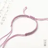 Pulsera Sencilla de Nudo Plano al por Mayor Producto Semi-Terminado Cuentas Transferibles Usables Oro Duro Plata Dura Tejida a Mano Pulsera DIY para Parejas