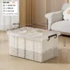 Caixa Organizadora Transparente para Uso Doméstico, Grande Capacidade, Espessada com Tampa, Caixa Organizadora de Roupas e Colchas, Caixa de Armazenamento para Guarda-Roupa de Quarto Venda por Atacado