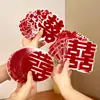 Pegatinas de pareados felices para decoración de habitación de boda, muebles, refrigerador, gabinete, escalera, calcomanías para ventana, flocado, sin rastro, pegatinas electrostáticas