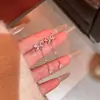 Pendientes Largos con Borlas y Mariposas Estilo Dulce Coreano y Japonés para Mujer, Pendientes de Botón Exquisitos de Nicho de Gama Alta con Circonitas Microincrustadas