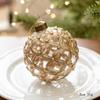 Exportado para a Coreia Bola de Vidro de Natal de 8cm Decorações de Natal Pingente de Bola para Decoração de Árvore de Natal Estilo Retrô Coreano
