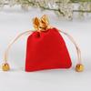 Bolsa de franela con cordón para guardar oro, bolsa de franela para guardar teléfonos móviles 10*12 con LOGO imprimible, embalaje para joyas