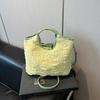 Verano 2025 Nuevo Vacaciones de Ocio Malla Encaje Bolso de Mano Tipo Cubo para Mujer Gran Capacidad Para Ir al Trabajo Hombro Cruzado