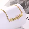 Cadena para Clavícula con Letra de Moda Transfronteriza, Collar de Alto Temperamento, Colgante con Letra Inglesa de Regalo, Diseño de Nicho, Joyería de Lujo Ligero