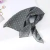 Pañuelo Cuadrado Pequeño Verde Pastoral, Pañuelo de Seda para Mujer, Pañuelo Triangular para la Cabeza, Accesorio para el Cuello con Protección Solar, Bufanda para el Cuello, Cinta para el Cabello, Pañuelo de Gasa de Algodón, Pañuelo Delgado