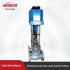 Válvula de controle selada de fole elétrica com dissipador de calor válvula de controle proporcional de grande fluxo válvula de controle elétrico de vapor