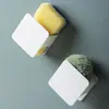 Paño de Limpieza de Cocina Estante de Secado Estante de Almacenamiento de Esponjas Montado en la Pared del Baño Estante de Almacenamiento para Bolas de Limpieza de Fregadero del Hogar