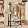Perchero Multifuncional con Forma de A y Parte Superior Arqueada para Dormitorio Hogar Estante de Almacenamiento Simple de Pie Estante Móvil Zapatero de Doble Capa