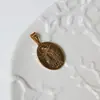 Flor de Rosa Avión Unicornio Acero de Titanio Oro de 18K Colgante Collar que no se decolora Cadena para Suéter Exportación Transfronteriza
