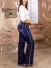 Hme Jeans de Mujer Europeos y Americanos Transfronterizos Marca de Moda High Street Holgados Desgastados Pierna Ancha Rectos Pantalones Largos de Mujer Temu