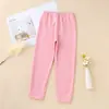 Pantalones Térmicos para Niños y Niñas, Felpa Cepillada de Doble Cara, Pantalones Térmicos de Algodón para Otoño e Invierno, Pantalones Térmicos de una Sola Capa