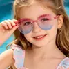 Nuevas Gafas de Sol de Una Pieza de Colores Caramelo Transfronterizas para Niños de Rain, Estilo Callejero Lindo para Bebé, Gafas de Sol Versátiles