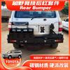 Barra de proteção para para-choque TOYOTA LC100 FJ100 aplicável com suporte para barril de óleo Suporte para pneu sobressalente RA