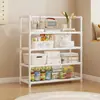 Estante de Almacenamiento Multicapa Más Vendido Transfronterizo Estante de Almacenamiento para el Hogar Estante de Exhibición de Piso para Dormitorio Simple y Duradero Estante para Snacks y Comestibles