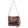 Bolso casual sencillo y popular para mujer, bolso de hombro retro combinable, bolso bandolera tipo cubo de alta gama, estilo crossbody, 2025