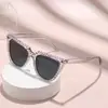 Gafas de sol de moda incrustadas de diamantes, Anti-UV, Gafas de sol con montura Cat-Eye transfronteriza, Moda europea y americana, Gafas de sol de estilo callejero personalizadas