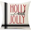 Juego de Fundas de Almohada Transfronterizas para Navidad Europea y Americana, Funda para Cojín de Sofá de Sala de Estar, Funda para Almohada de Cintura con Reno Papá Noel Árbol, Suministro de Fábrica