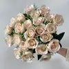 Rosas artificiais da série Casamento, 24 unidades, pequenas rosas Bingxin, flores artificiais para casamento, auditório, noivas, atacado.