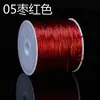 Fio Elástico para Miçangas, Fio Elástico Plano de Cristal com Elastano Especial para Extensões de Cabelo, Fio Elástico para Miçangas, Corda Elástica