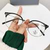 Óculos da Moda Anti-Luz Azul Armação Redonda Nova e Moderna Armação Simples Cor Chá Gelado Óculos sem Grau Podem Ser Equipados com Lentes de Prescrição 01083