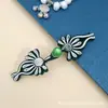Botón Qipao con Diseño de Doble Pez con Perlas, Estilo Chino, Estilo Étnico, Botón de Nuevo Estilo Chino, Traje Tang, Botón Decorativo Retro Hecho a Mano