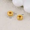 Cuentas Antiguas de Calabaza Chapadas en Oro, Cuentas de Platillo Volador, Cuentas Separadoras, Accesorios para Joyería DIY, Cuentas para Pulseras y Collares, Almohadillas Separadoras