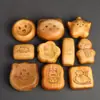Madera de Boj Natural Fruta Simulada Mango para Aliviar el Estrés Pieza de Mango con Forma de Emoji Linda Creativa Personalizable