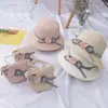 Sombrero de Verano Estilo Coreano Nuevo Protección Solar Sombrilla Sombrero de Pescador Sombrero de Paja para Niña Bebé Sombrero de Playa Yipan