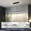 Luminária pendente para restaurante, luz linear minimalista italiana, luz longa para balcão de bar em ilha, luxo leve com toque de alta qualidade, luz simples de alumínio ajustável