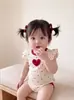 26 Romper de Bebê Novo de Verão ins Fofo Estampa Completa Roupas de Recém-nascido Menina Macacão Estilo Princesa