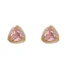 Brincos Triangulares de Moda Francesa Leve de Luxo Versátil Super Brilhantes Cheios de Diamante Exquisitos Nicho Design Simples Brincos Atacado