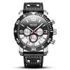Dropshipping Reloj Megir para Hombre Multifuncional Cronómetro Deportivo Luminoso Resistente al Agua Reloj de Cuarzo 2084