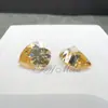 Joia de Moissanita Champagne Natural em Forma de Pera Gota d'Água 0,5-6Ct Quilates Pedra Solta Fabricante Atacado Moissanita Colorida
