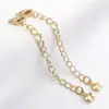 Cor Forte Que Mantém O Banho De Cobre Dourado Estrela De Cinco Pontas Coração Corrente De Cauda Corrente De Extensão Acessórios Para Joias DIY Pulseira Colar Materiais Artesanais