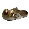 Zapatos de Mujer 2025 de Moda para Exteriores sin Cordones con Suelas Suaves, Diseño Lindo de Muñeco de Peluche, Sandalias de Punta Cerrada