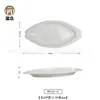 Plato creativo chino de melamina blanca vajilla de banquete de cocina privada plato de hotel restaurante plato de sopa plato de aperitivo plato personalizado